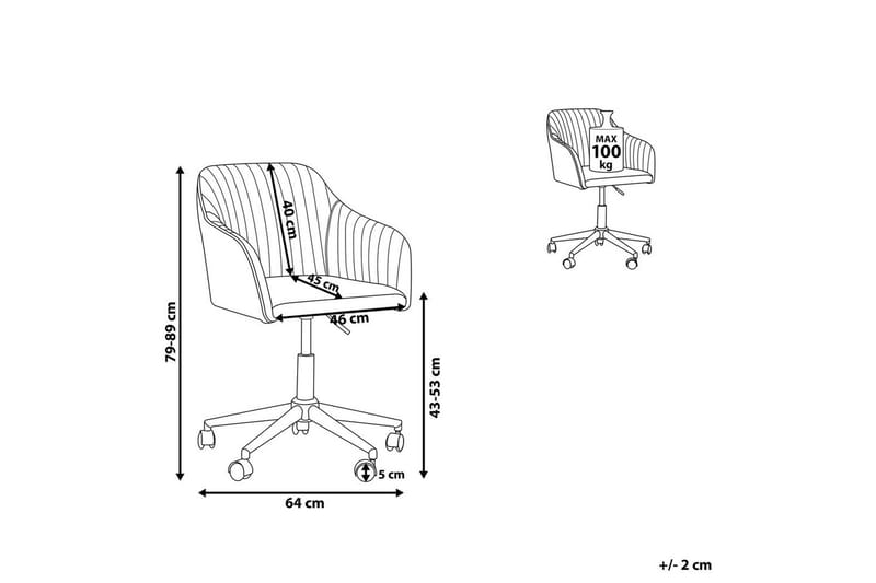 Kontorsstol Venice Grön/Svart - Grön/Svart - Möbler - Stolar & fåtöljer - Kontorsstol & skrivbordsstol