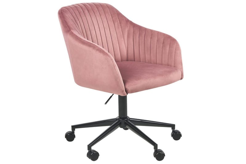 Kontorsstol Venice Rosa/Svart - Rosa/Svart - Möbler - Stolar & fåtöljer - Kontorsstol & skrivbordsstol