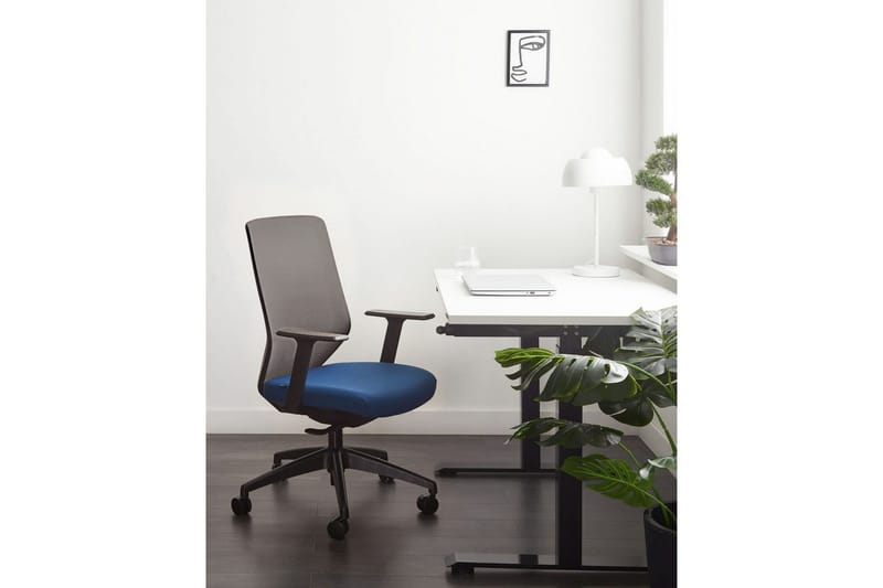 Kontorsstol Virtuoso Blå/svart/grå - Blå/svart/grå - Möbler - Stolar & fåtöljer - Kontorsstol & skrivbordsstol