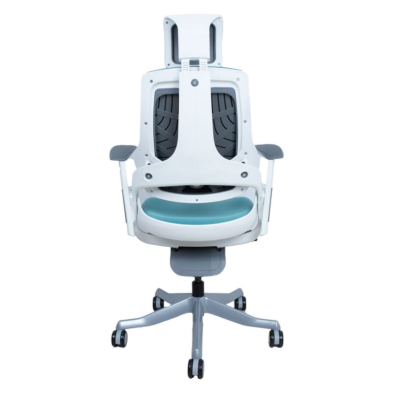 Kontorsstol Wau - blågrön/vit - Möbler - Stolar & fåtöljer - Kontorsstol & skrivbordsstol