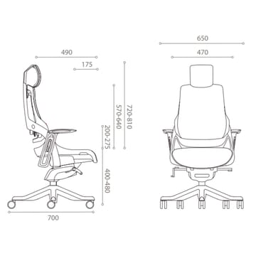 Kontorsstol Wau - grå/vit - Möbler - Stolar & fåtöljer - Kontorsstol & skrivbordsstol
