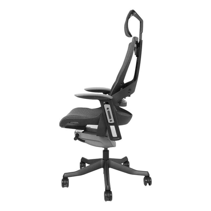 Kontorsstol Wau med bred ryggstöd - grå - Möbler - Stolar & fåtöljer - Kontorsstol & skrivbordsstol