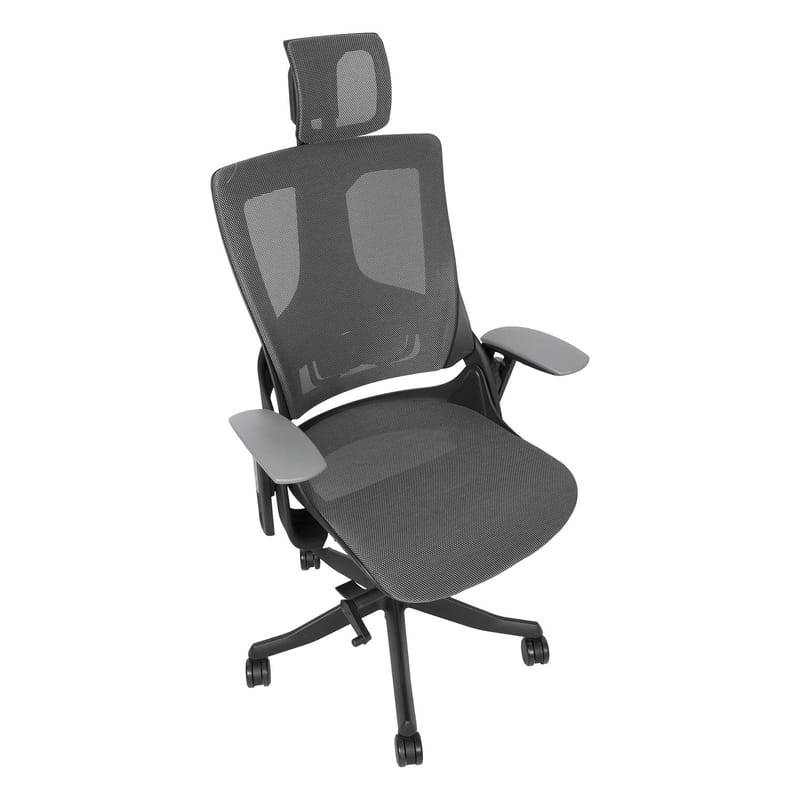 Kontorsstol Wau med bred ryggstöd - grå - Möbler - Stolar & fåtöljer - Kontorsstol & skrivbordsstol