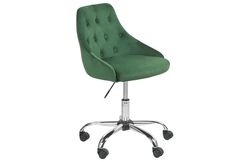 Kontorsstol Parrish Grön/Svart/Silver - Grön/Svart/Silver - Möbler - Stolar & fåtöljer - Kontorsstol & skrivbordsstol