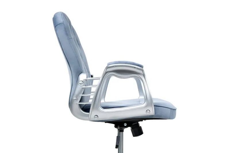 Kontorsstol Princess - Blå, Silver, Svart - Möbler - Stolar & fåtöljer - Kontorsstol & skrivbordsstol