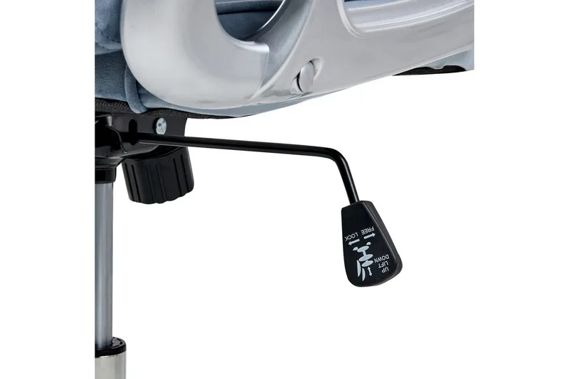 Kontorsstol Princess - Blå, Silver, Svart - Möbler - Stolar & fåtöljer - Kontorsstol & skrivbordsstol