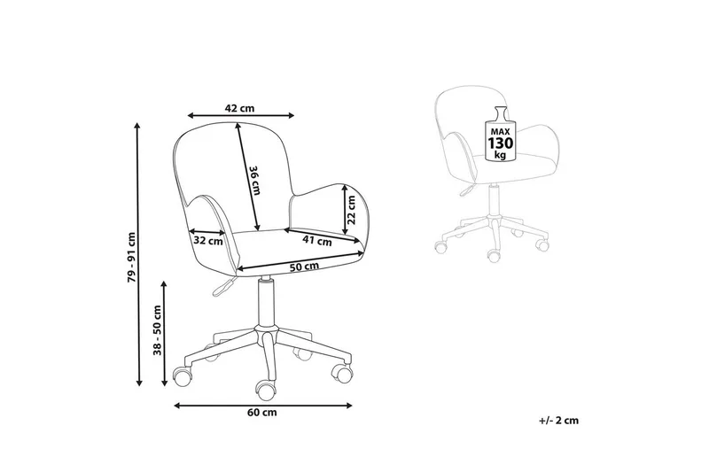 Kontorsstol Priddy - Möbler - Stolar & fåtöljer - Kontorsstol & skrivbordsstol