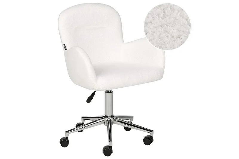 Kontorsstol Priddy Vit/Silver, Vit/Silver