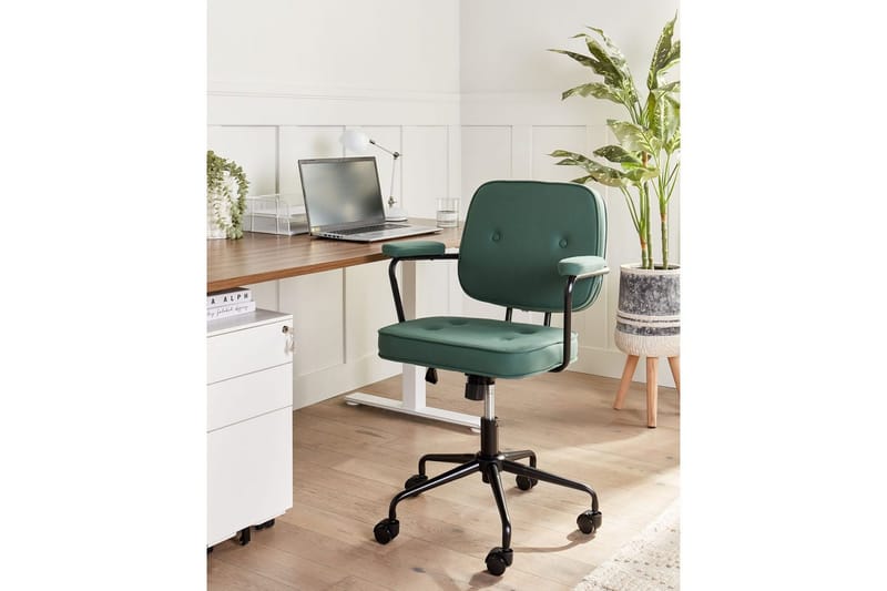 Kontorsstol Pawnee Grön/Svart - Grön/Svart - Möbler - Stolar & fåtöljer - Kontorsstol & skrivbordsstol