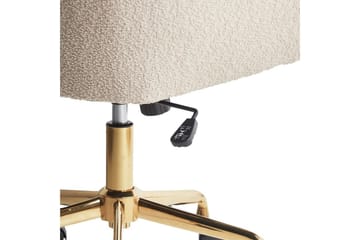 Kontorsstol Palmdale Beige/svart/guld - Beige/svart/guld - Möbler - Stolar & fåtöljer - Kontorsstol & skrivbordsstol