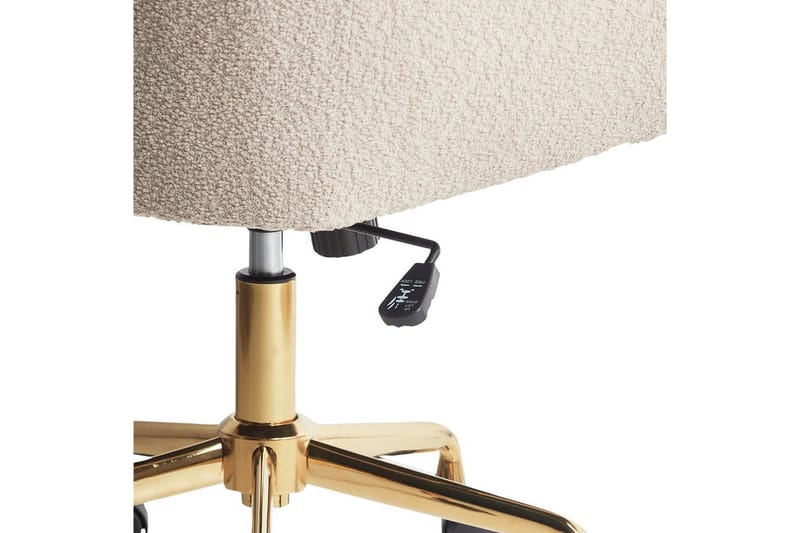Kontorsstol Palmdale Beige/svart/guld - Beige/svart/guld - Möbler - Stolar & fåtöljer - Kontorsstol & skrivbordsstol