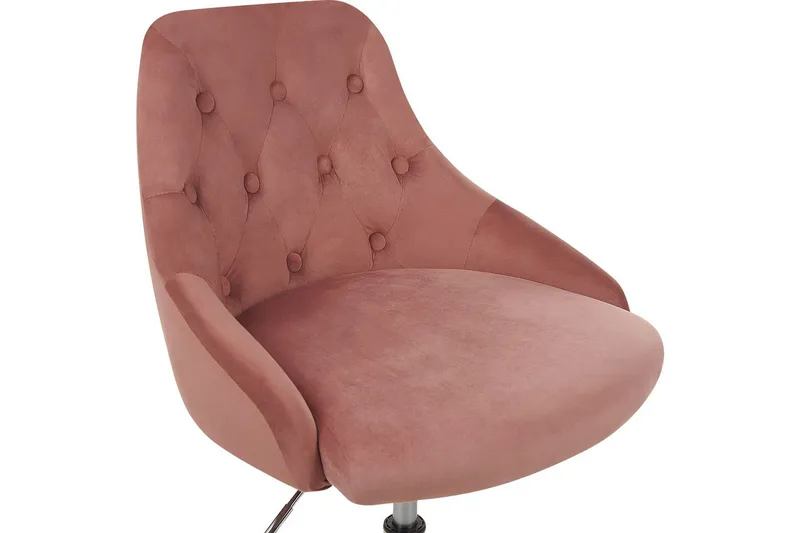 Kontorsstol Parrish Rosa/svart/silver - Rosa/svart/silver - Möbler - Stolar & fåtöljer - Kontorsstol & skrivbordsstol