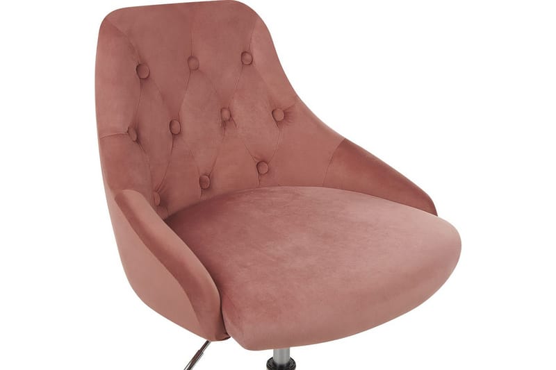 Kontorsstol Parrish Rosa/svart/silver - Rosa/svart/silver - Möbler - Stolar & fåtöljer - Kontorsstol & skrivbordsstol