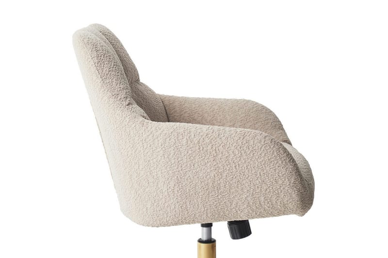 Kontorsstol Palmdale Beige/svart/guld - Beige/svart/guld - Möbler - Stolar & fåtöljer - Kontorsstol & skrivbordsstol