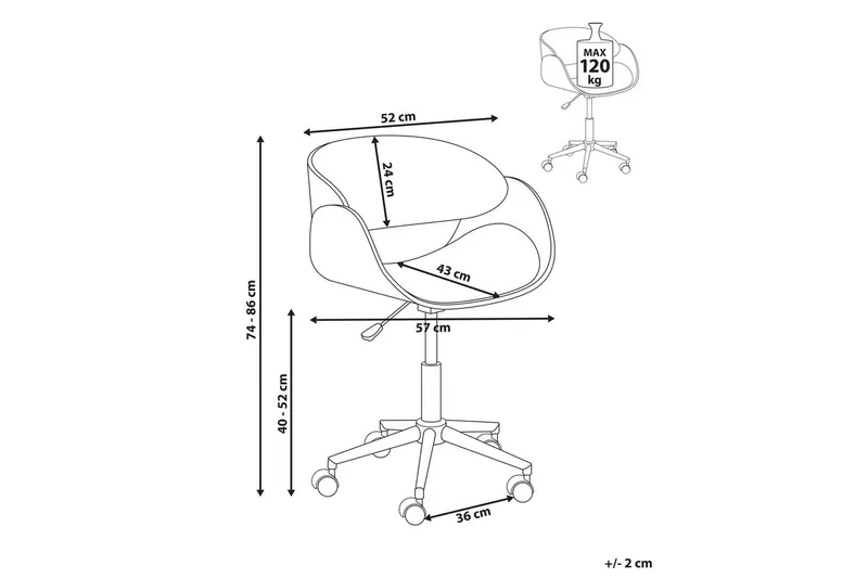 Kontorsstol Palatka - Möbler - Stolar & fåtöljer - Kontorsstol & skrivbordsstol