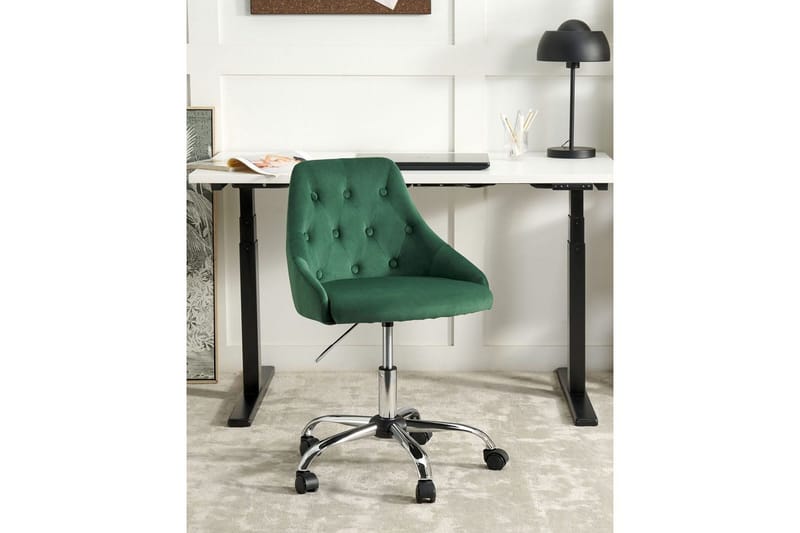Kontorsstol Parrish Grön/Svart/Silver - Grön/Svart/Silver - Möbler - Stolar & fåtöljer - Kontorsstol & skrivbordsstol