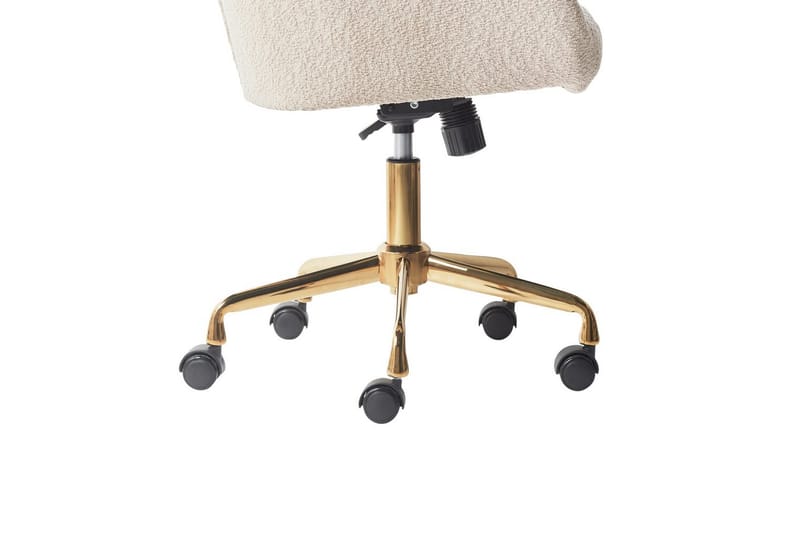 Kontorsstol Palmdale Beige/svart/guld - Beige/svart/guld - Möbler - Stolar & fåtöljer - Kontorsstol & skrivbordsstol