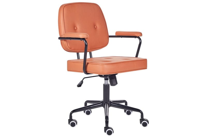 Kontorsstol Pawnee Orange/Svart - Orange/Svart - Möbler - Stolar & fåtöljer - Kontorsstol & skrivbordsstol