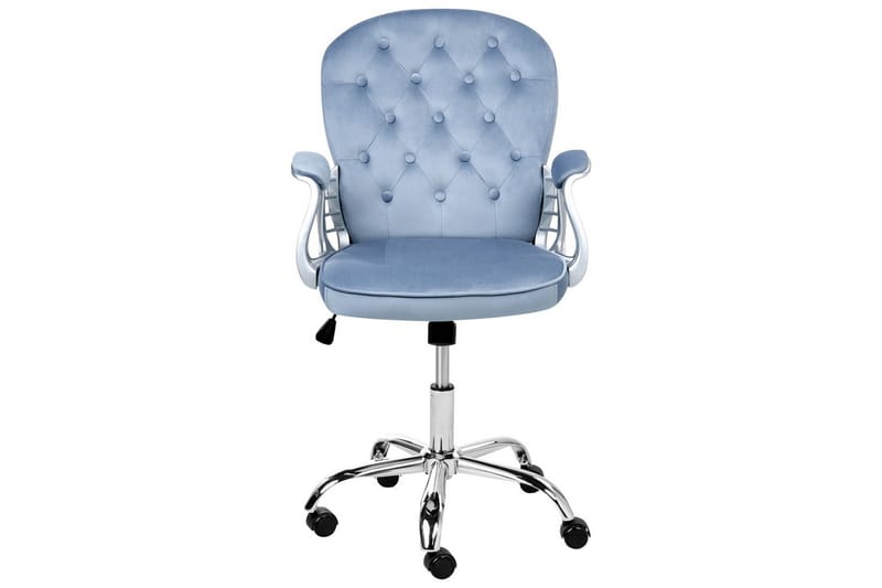 Kontorsstol Princess - Blå, Silver, Svart - Möbler - Stolar & fåtöljer - Kontorsstol & skrivbordsstol