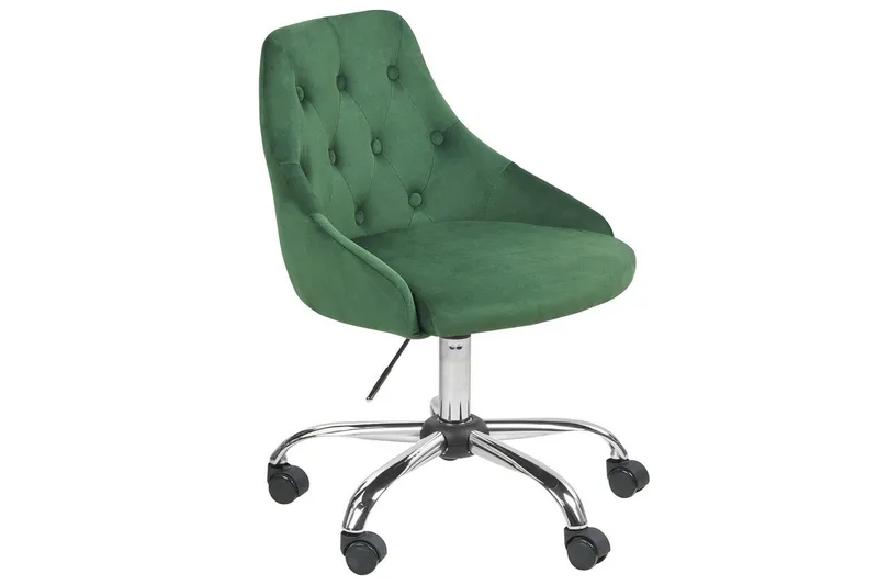 Kontorsstol Parrish Grön/Svart/Silver - Grön/Svart/Silver - Möbler - Stolar & fåtöljer - Kontorsstol & skrivbordsstol