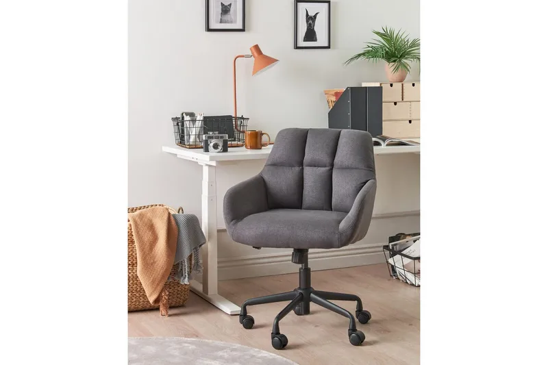 Kontorsstol Palmdale Grå/svart - Grå/svart - Möbler - Stolar & fåtöljer - Kontorsstol & skrivbordsstol