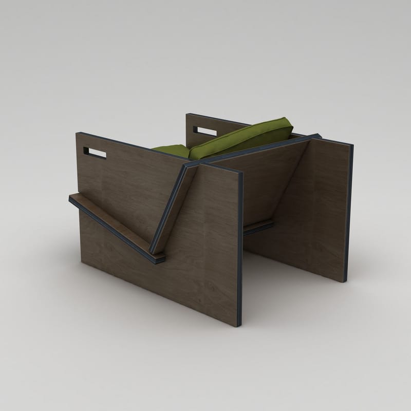 Latira Öronlappsfåtölj - Svart och grön - Möbler - Stolar & fåtöljer - Fåtölj