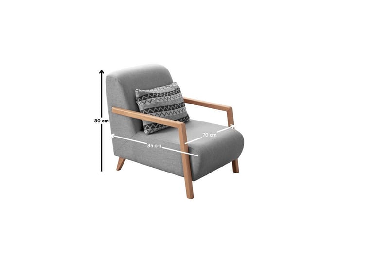 Latrona Fåtölj - Grå - Möbler - Stolar & fåtöljer - Fåtölj