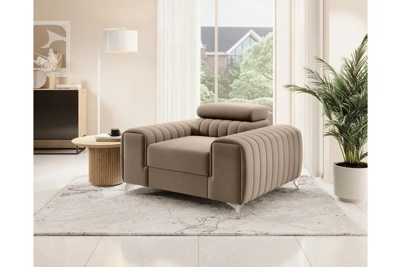 Laurece Fåtölj - Beige - Möbler - Stolar & fåtöljer - Fåtölj