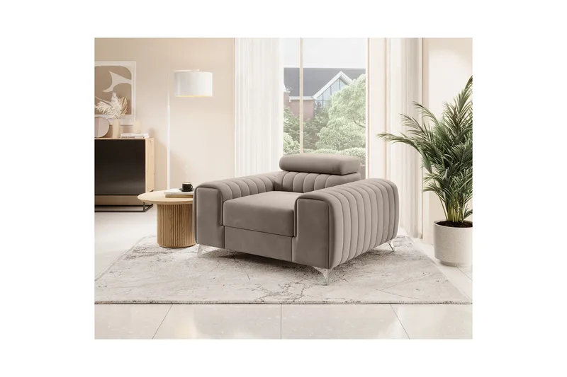 Laurece Fåtölj - Beige - Möbler - Stolar & fåtöljer - Fåtölj