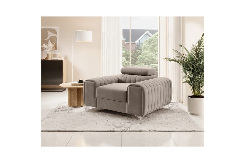 Laurece Fåtölj - Beige - Möbler - Stolar & fåtöljer - Fåtölj