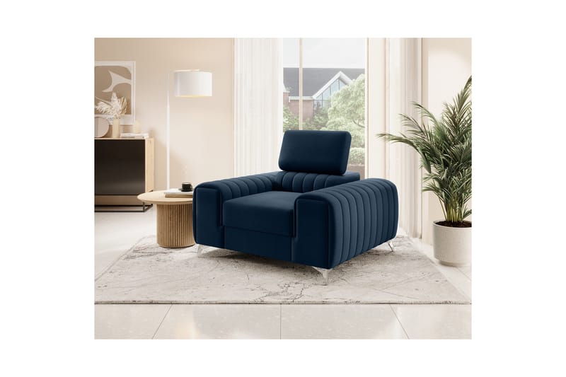 Laurece Fåtölj - Blå - Möbler - Stolar & fåtöljer - Fåtölj