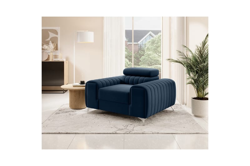 Laurece Fåtölj - Blå - Möbler - Stolar & fåtöljer - Fåtölj