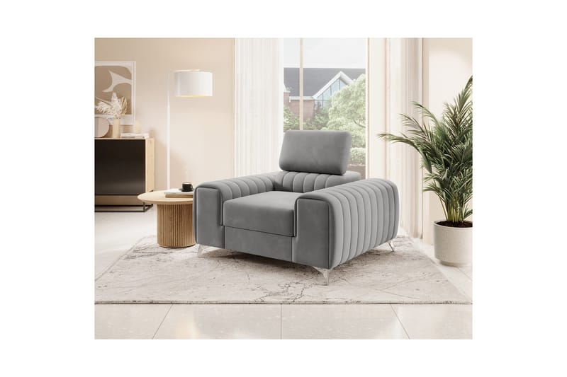 Laurece Fåtölj - Grå - Möbler - Stolar & fåtöljer - Fåtölj