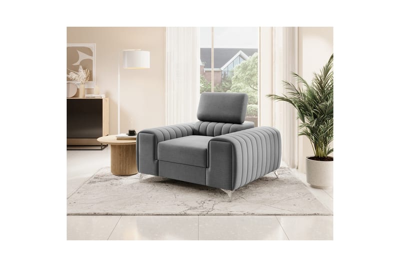 Laurece Fåtölj - Grå - Möbler - Stolar & fåtöljer - Fåtölj