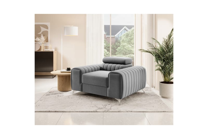 Laurece Fåtölj - Grå - Möbler - Stolar & fåtöljer - Fåtölj