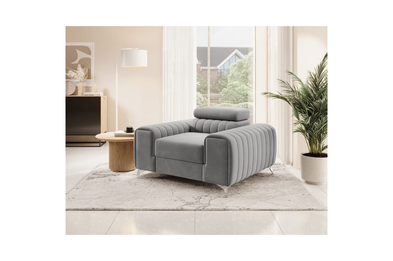 Laurece Fåtölj - Grå - Möbler - Stolar & fåtöljer - Fåtölj