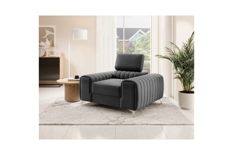 Laurece Fåtölj - Mörkgrå - Möbler - Stolar & fåtöljer - Fåtölj