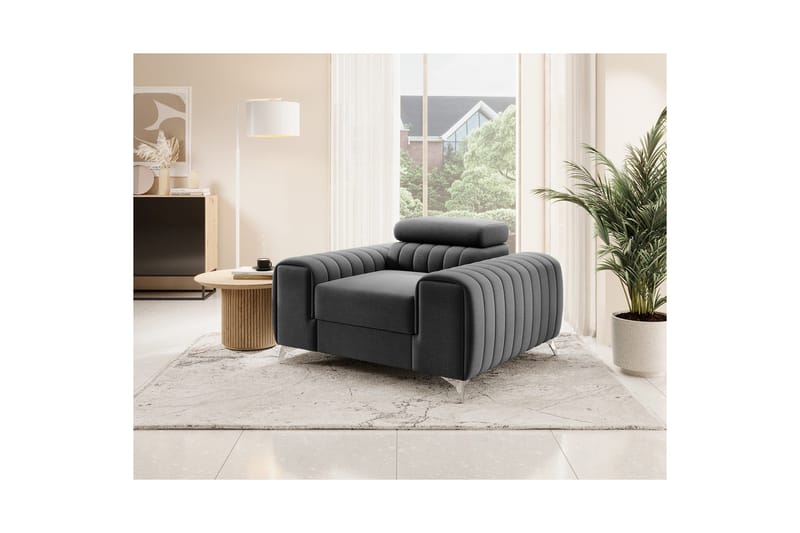 Laurece Fåtölj - Mörkgrå - Möbler - Stolar & fåtöljer - Fåtölj