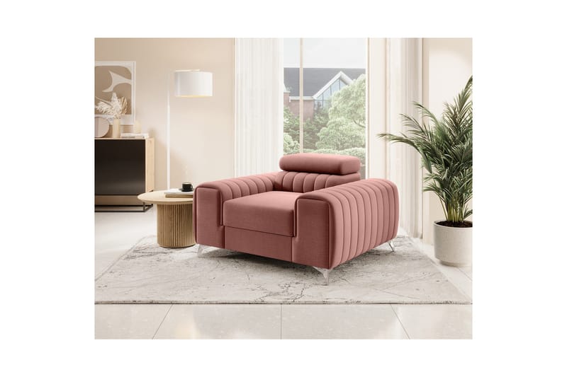 Laurece Fåtölj - Rosa - Möbler - Stolar & fåtöljer - Fåtölj