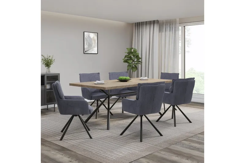 Les Karmstol - Grå - Möbler - Stolar & fåtöljer - Matstol & köksstol