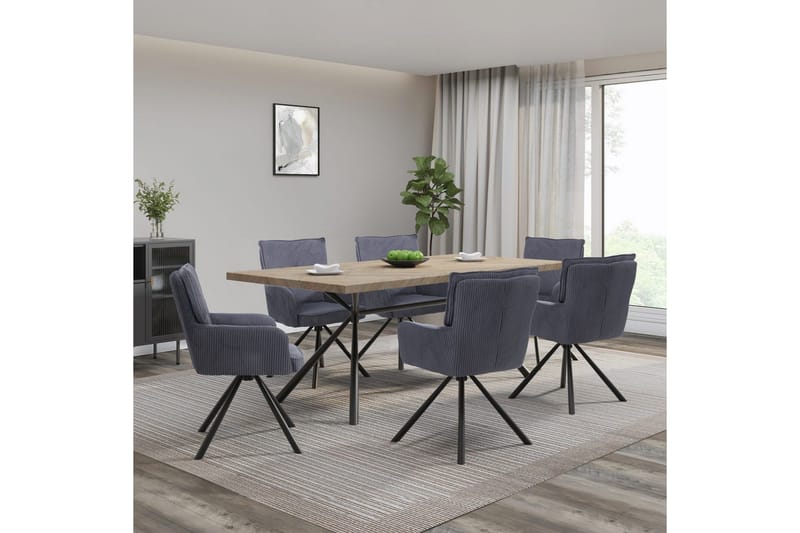 Les Karmstol - Grå - Möbler - Stolar & fåtöljer - Matstol & köksstol