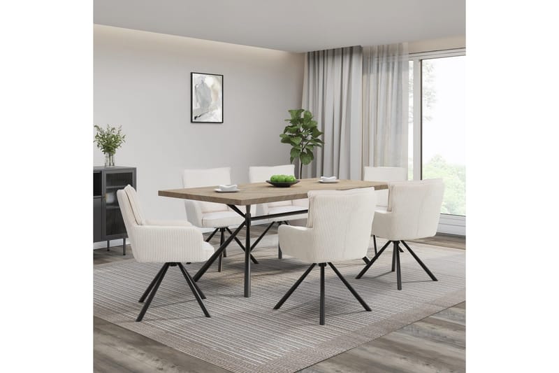 Les Karmstol - Vit - Möbler - Stolar & fåtöljer - Matstol & köksstol