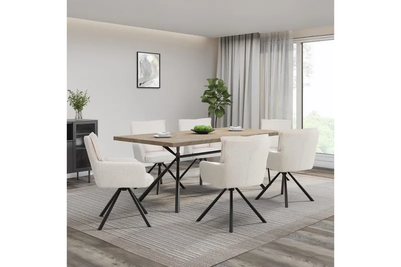 Les Karmstol - Vit - Möbler - Stolar & fåtöljer - Matstol & köksstol