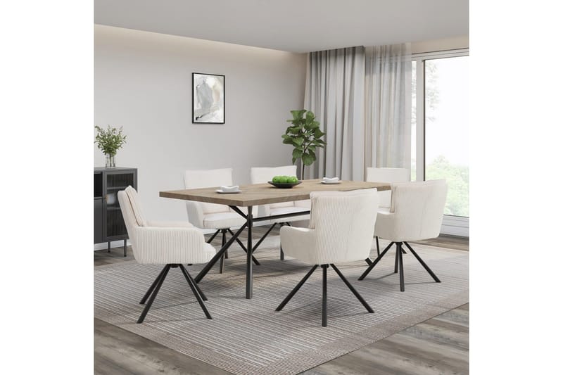 Les Karmstol - Vit - Möbler - Stolar & fåtöljer - Matstol & köksstol
