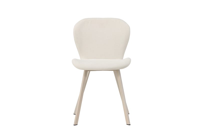 Lilja Matstol i Tyg med Metallben, Beige