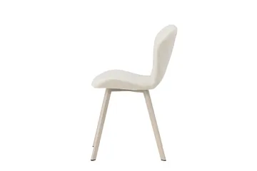 Lilja Matstol i Tyg med Metallben - Beige - Möbler - Stolar & fåtöljer - Matstol & köksstol