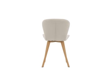 Lilja Matstol i Tyg med Träben - Beige - Möbler - Stolar & fåtöljer - Matstol & köksstol