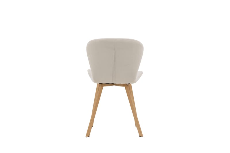 Lilja Matstol i Tyg med Träben - Beige - Möbler - Stolar & fåtöljer - Matstol & köksstol