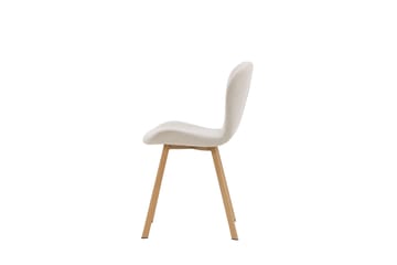 Lilja Matstol i Tyg med Träben - Beige - Möbler - Stolar & fåtöljer - Matstol & köksstol