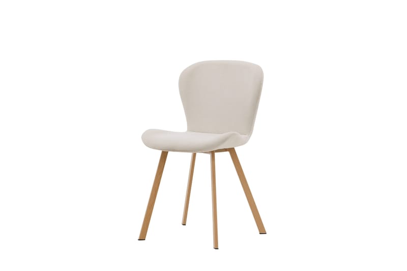 Lilja Matstol i Tyg med Träben - Beige - Möbler - Stolar & fåtöljer - Matstol & köksstol